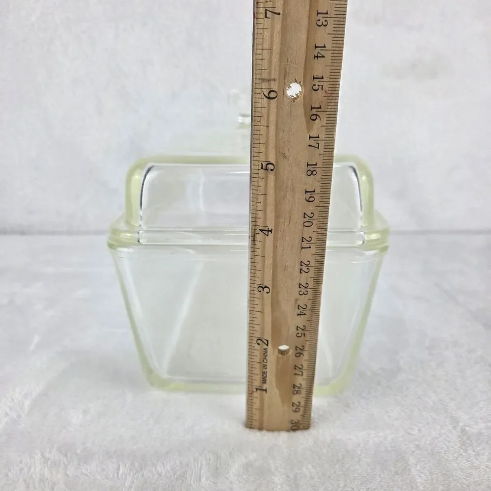 Vintage 1930’s Westinghouse Glass Refrigerator Storage Dish w/Lid 9